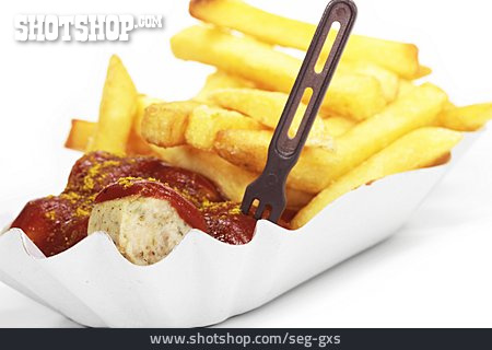 
                Pommes Frites, Currywurst                   