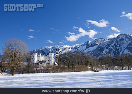 
                Winter, Schloss, Schloss Marzoll                   