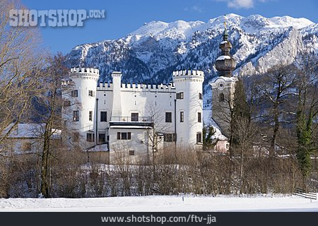 
                Winter, Schloss, Schloss Marzoll                   