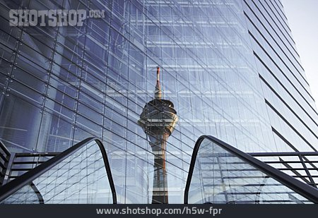 
                Moderne Baukunst, Fernsehturm, Düsseldorf                   