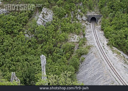 
                Tunnel, Eisenbahn, Vela Draga                   