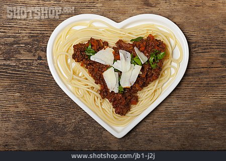 
                Herz, Spaghetti, Bolognese                   