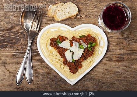 
                Herz, Spaghetti, Bolognese                   