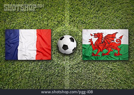 
                Fußball, Spiel, Frankreich, Wales                   
