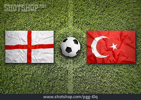 
                Fußball, Flagge, England, Türkei                   