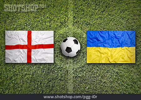 
                Fußball, Flagge, England, Ukraine                   