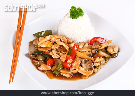 
                Hähnchen, Chinesische Küche, Mittagessen                   