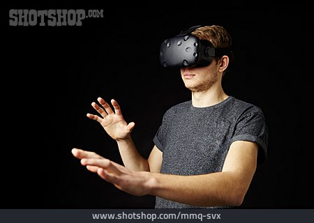 
                Orientierung, Spielen, Virtuell, Virtual Reality Headset                   