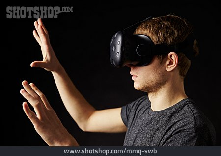 
                Virtuelle Realität, Virtuell, Virtual Reality Headset                   