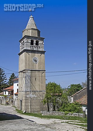 
                Istrien, Kroatien, Glockenturm, Kršan                   
