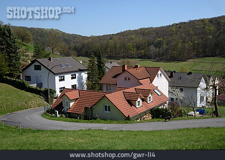 
                Dorf, Häuser, Wirmsthal                   