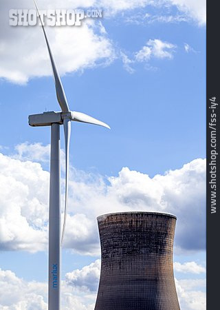 
                Windenergie, Windrad, Atomkraftwerk                   