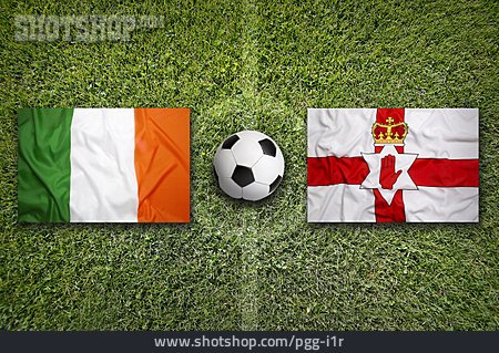 
                Fußball, Flagge, Irland, Nordirland                   