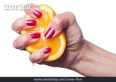 
                Orange, Fingernagel, Ausdrücken, Handpflege                   