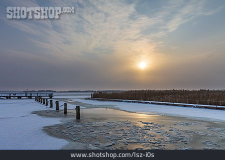 
                Winter, Bodden, Ostseeküste, Fischland-darß                   