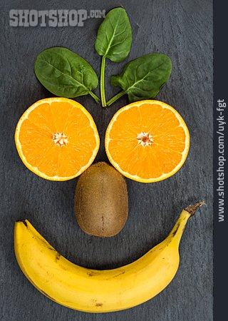 
                Gesunde Ernährung, Obst, Smiley                   