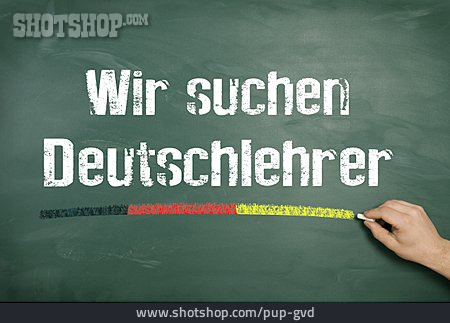 
                Deutsch, Gesucht, Lehrermangel                   