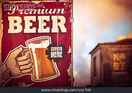 
                Bier, Werbung, Vintage                   