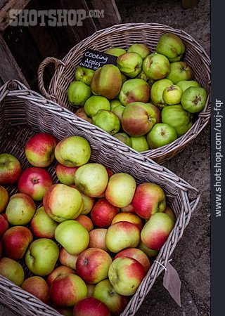 
                Apfel, Marktstand, Apfelernte                   