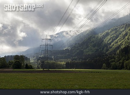 
                Strommasten, Kärnten, Karnische Alpen                   