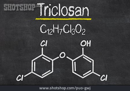 
                Strukturformel, Triclosan                   