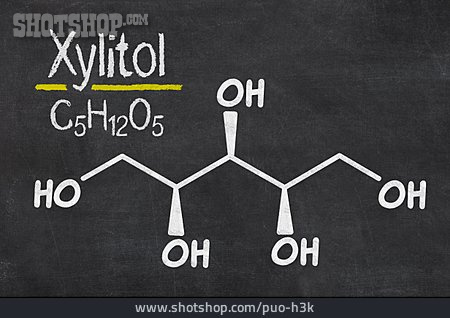 
                Strukturformel, Xylitol                   