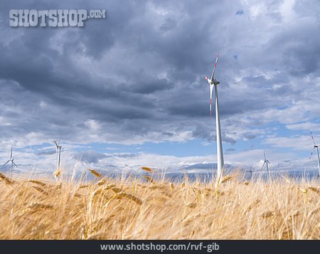 
                Windenergie, Weizenfeld, Klimawandel                   