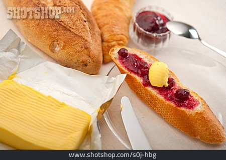 
                Frühstück, Klassisch, Marmeladenbrot                   