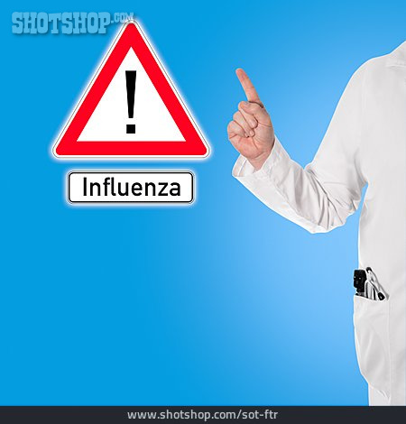 
                Warnung, Influenza                   