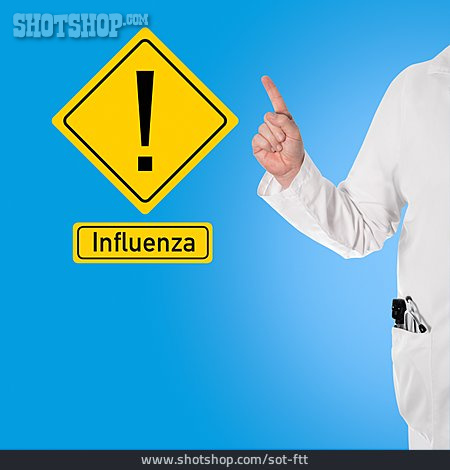 
                Warnung, Influenza                   