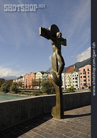 
                Brücke, Innsbruck, Kruzifix, Innbrücke                   