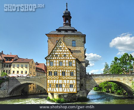 
                Brücke, Altstadt, Fachwerkhaus, Bamberg                   