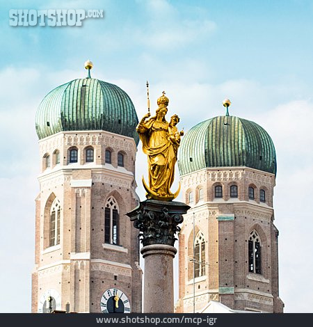 
                Frauenkirche, München, Mariensäule                   