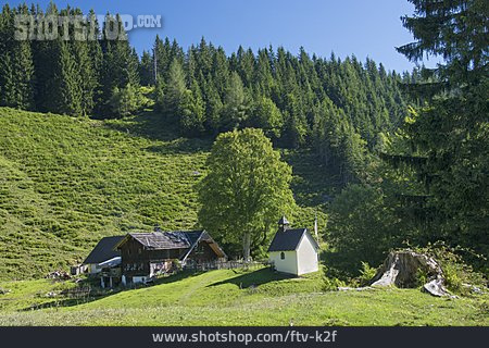 
                Kapelle, Alm, Berchtesgadener Land, Piding                   