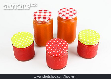 
                Marmelade, Marmeladenglas, Hausgemacht                   