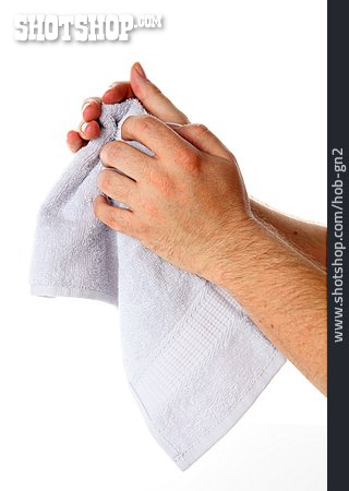 
                Handtuch, Abtrocknen, Hände Waschen                   