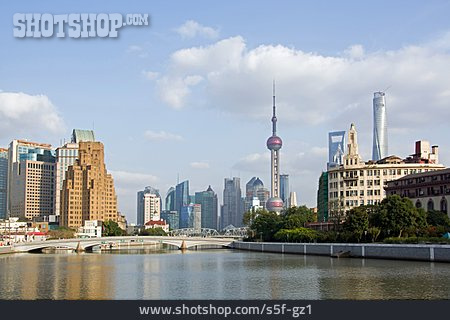 
                Skyline, Wolkenkratzer, Shanghai                   