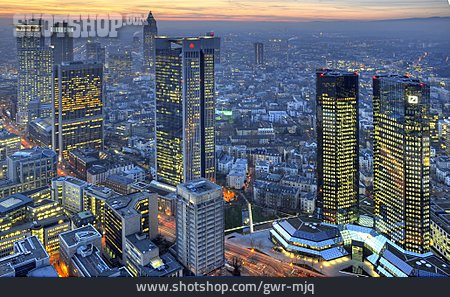 
                Hochhäuser, Frankfurt Am Main, Bankenviertel                   