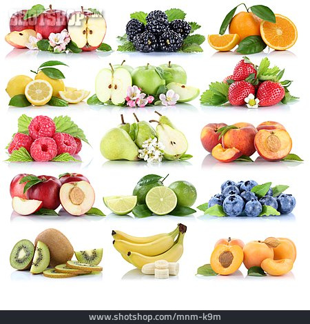 
                Gesunde Ernährung, Obst, Collage                   