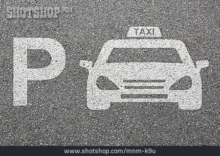 
                Parkplatz, Taxi, Piktogramm                   