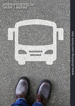 
                öffentliche Verkehrsmittel, Bus, Piktogramm                   