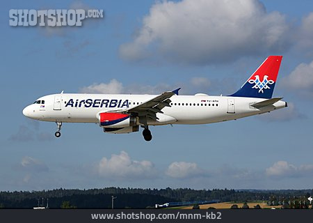 
                Landen, Airbus, Air Serbia                   