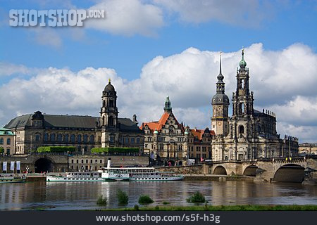 
                Dresden, Residenzschloss, Augustusbrücke, Elbflorenz                   