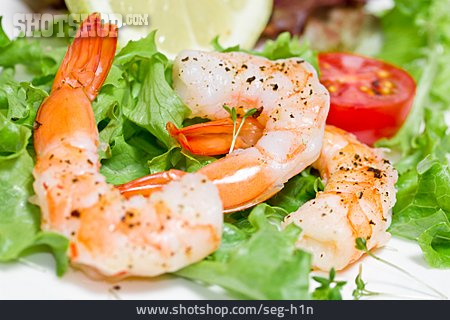 
                Shrimps, Garnelensalat                   