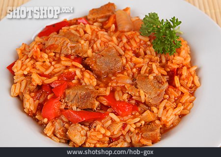 
                Reispfanne, Serbische Küche                   