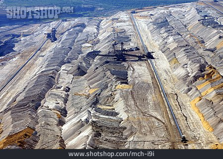 
                Tagebau, Braunkohlebergbau, Tagebau Hambach                   