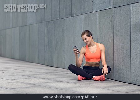 
                Sms, Sportlerin, Smartphone                   