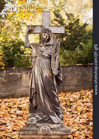 
                Friedhof, Engel, Statue                   