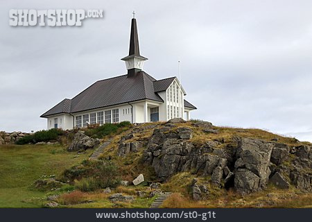 
                Kirche, Island, Hólmavík, Hólmavíkurkirkja                   