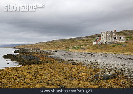
                Haus, Ruine, Island, Westfjord                   